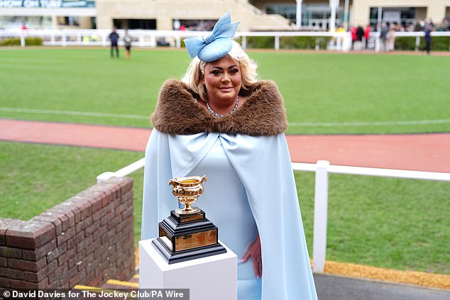 Although she defined horse-racing 'blokey', she boldly claimed she is there to 'shut that down', remarking: 'Women rule the world'