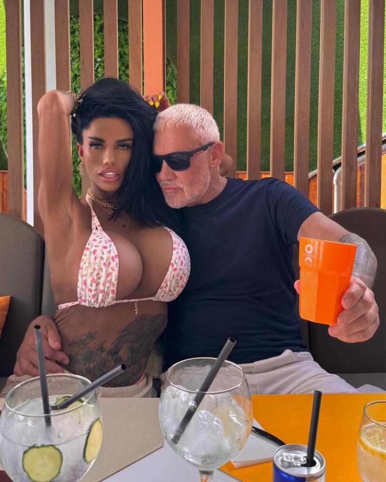 Katie Price and Wayne Lineker in Ibiza.