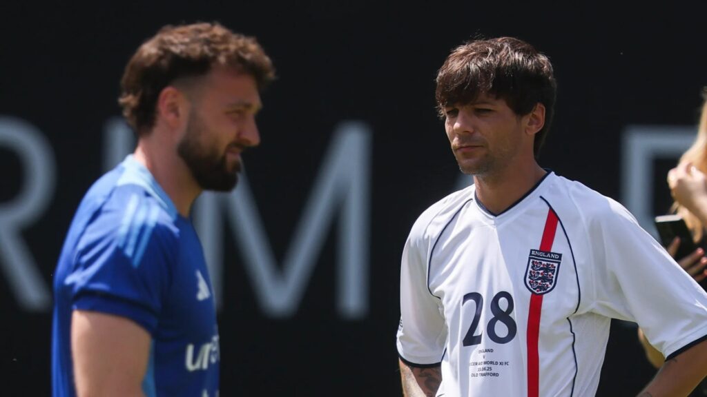 Louis Tomlinson and Sam Thompson hold Soccer Aid 'peace' dinner to put any awkwardness over Zara McDermott behind them