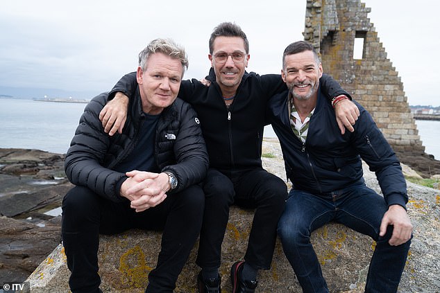 Addressing rumours of a fallout with long-time co-star Gordon Ramsay (pictured left), Gino insisted the two are still tight and described him as 'a very generous, cool guy'