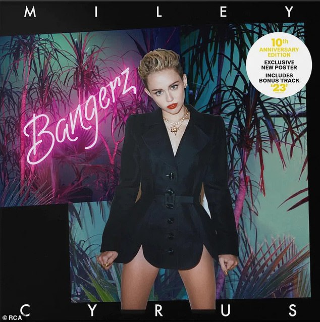 After her controversial rebrand from Hannah Montana child star into a highly sexualized pop icon with her 2013 album Bangerz (pictured), it seemed Cyrus, 32, had finally found her feet - and that her star would only continue to climb.