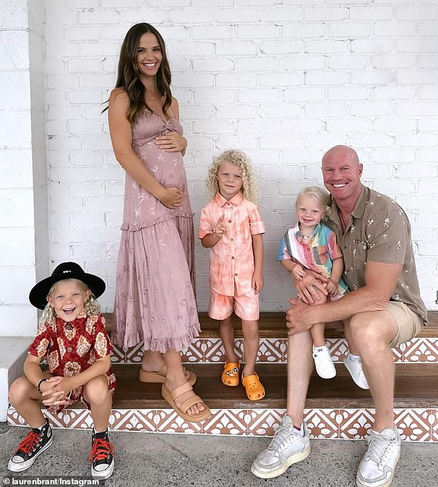 The couple are also proud parents to three sons, Miller, seven, Houston, five, and Samson, three. All pictured