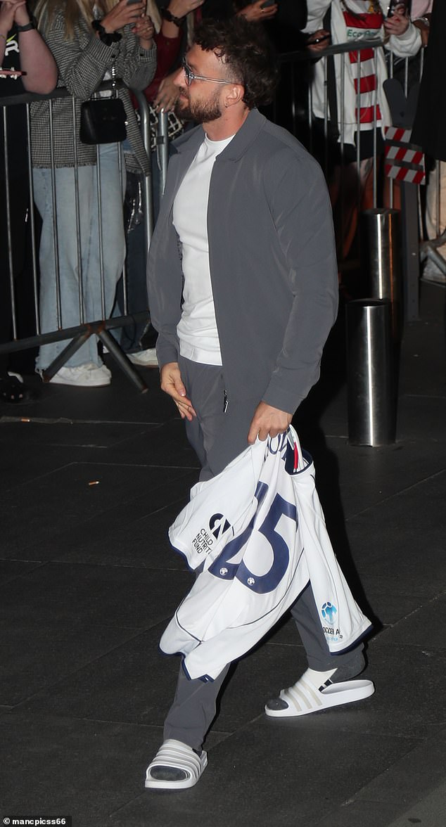 Sam, 32, and Louis, 33, who played on the English squad reportedly held a 'peace dinner' before the match to 'ease awkwardness' over Louis, 33, dating Sam's ex Zara McDermott , 28.