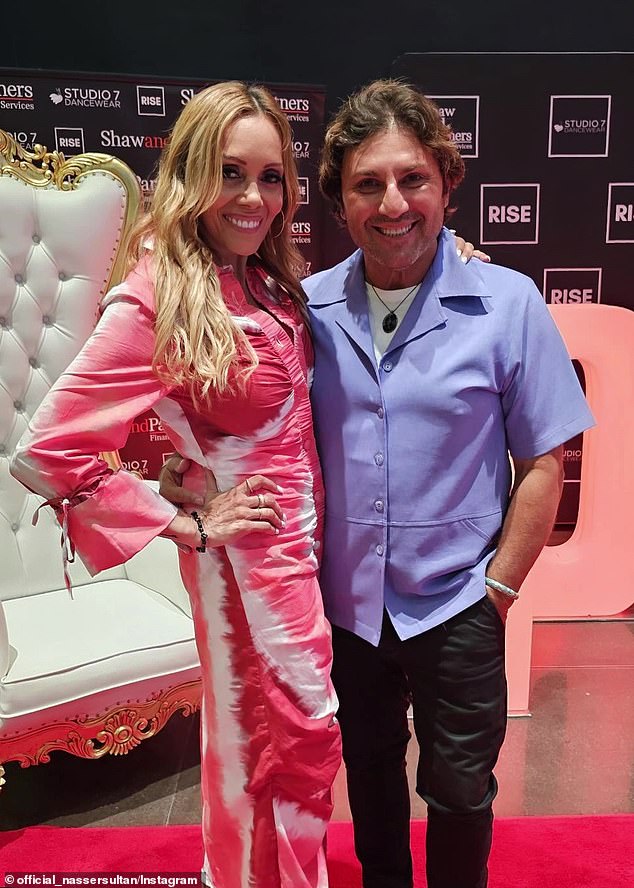Daily Mail Australia revealed in February that Nasser and Karla had been quietly dating for several months after reconnecting at a party last year. Pictured at Sydney's NIDA Theatre