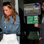 Sam Thompson, 32, leaves Soccer Aid afterparty with sports presenter, 23, after surprise appearance as a sub