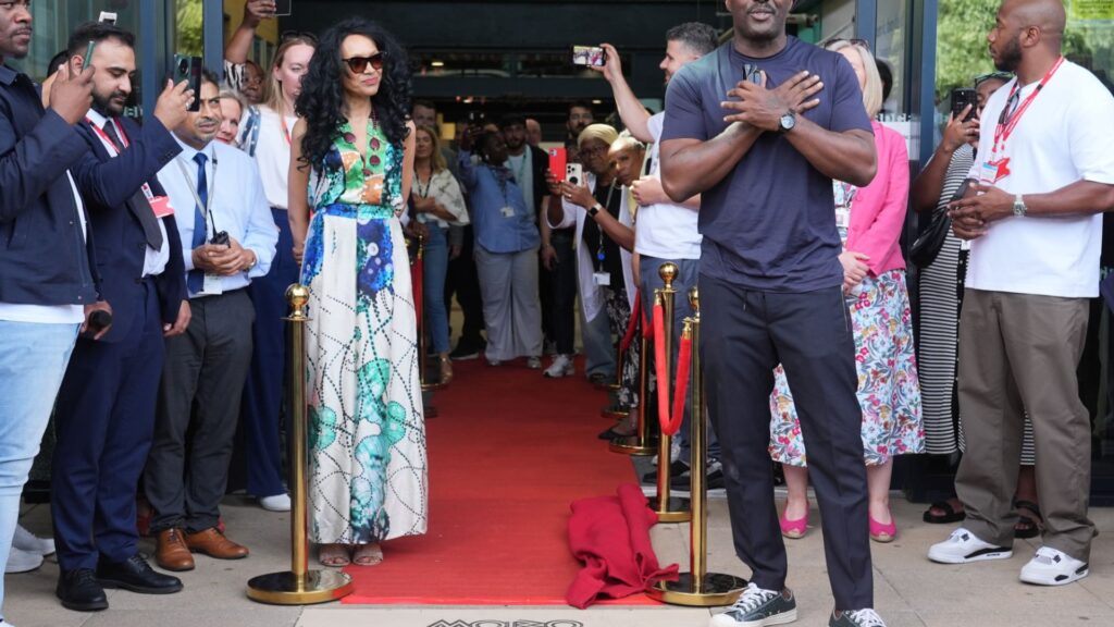 Watch the moment Idris Elba is given top MOBO honour by Kanya King