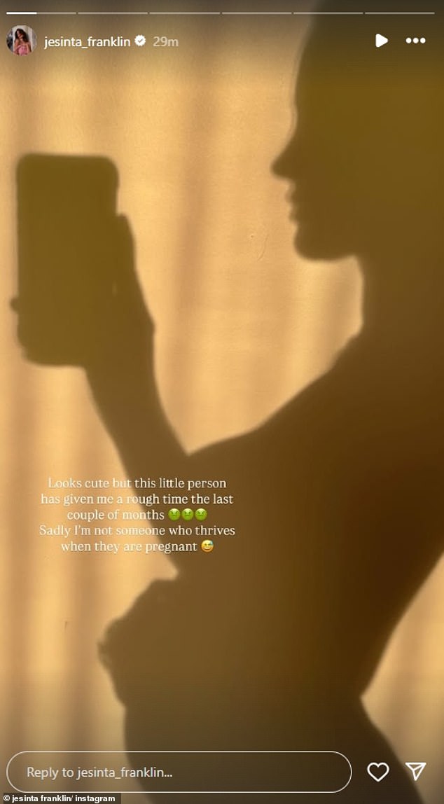 Following the announcement, Jesinta admitted the last few months have been taxing on her Instagram Stories