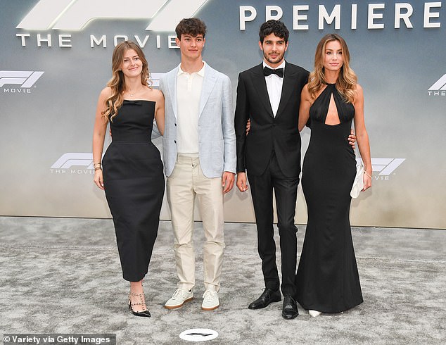 The event was a who's who of both Hollywood and F1 stars