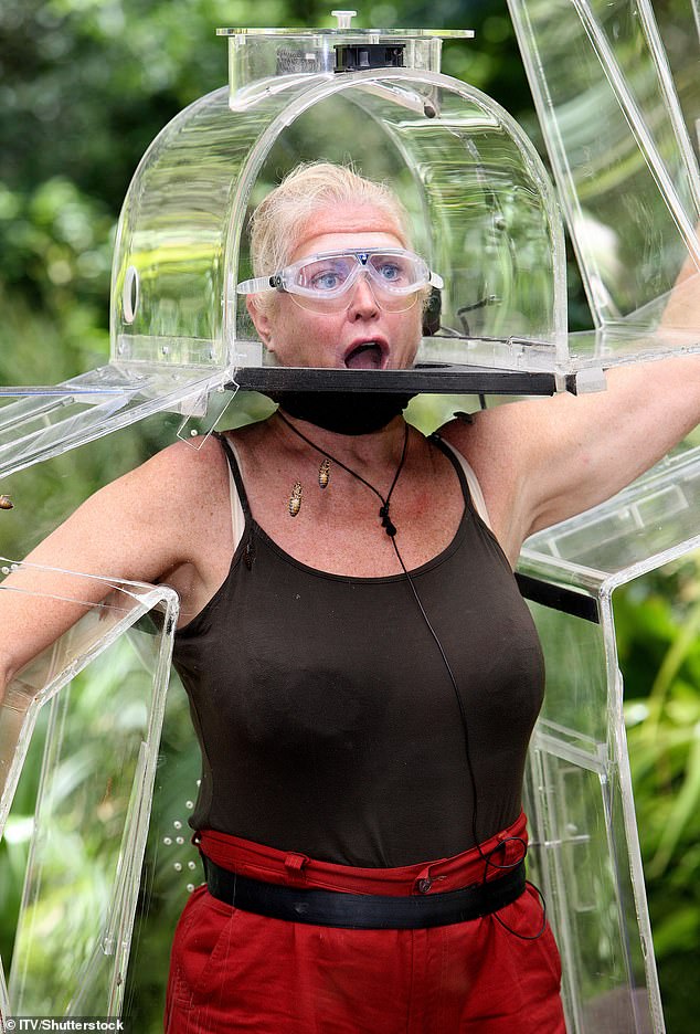 Kim had huge success on reality TV and came in runner-up on I'm A Celebrity (she is pictured on the show)