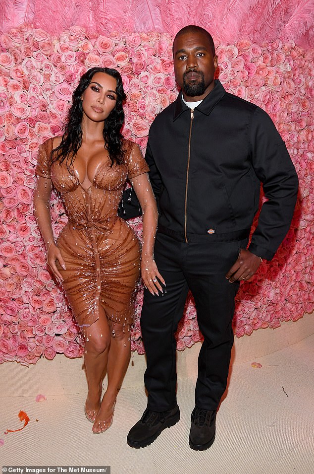 Kim shares North, as well as three other children, with her ex-husband Kanye West; pictured 2019