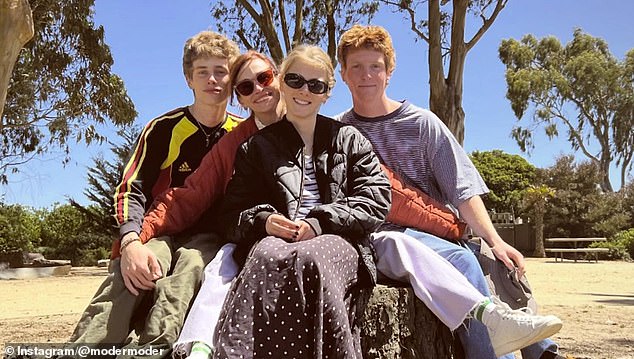 Last month in May, the star was seen posing for a memorable picture with her children in celebration of Mother's Day