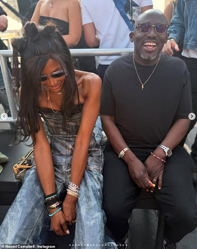 She was joined by a group of pals at the festival