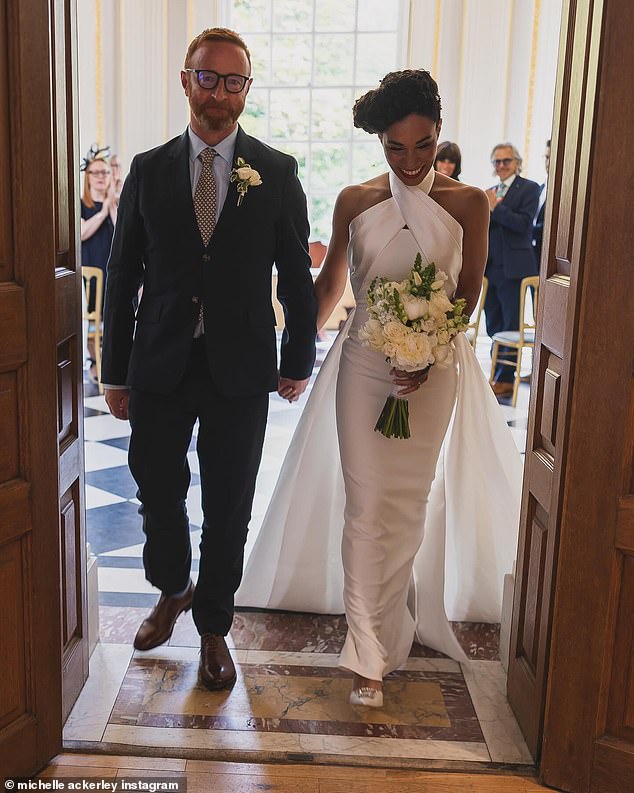 Speaking to HELLO!, Michelle revealed: 'I'm expecting a little girl in October and it feels very special. When I found out I was pregnant, I told my husband, and he said this is a baby miracle'