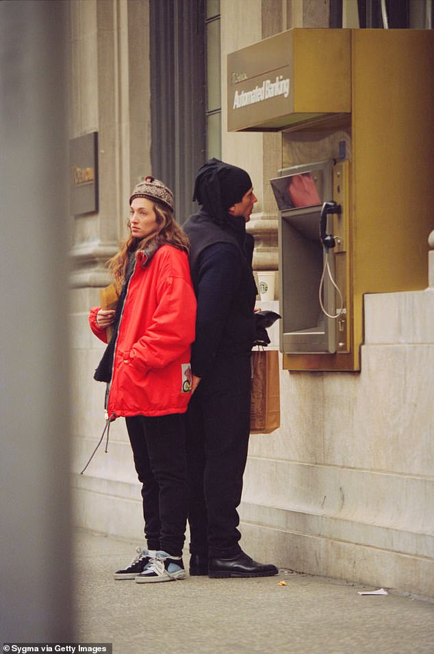 Carolyn has rarely been pictured wearing sneakers but she did wear them on rare occasions; seen with John F. Kennedy Jr