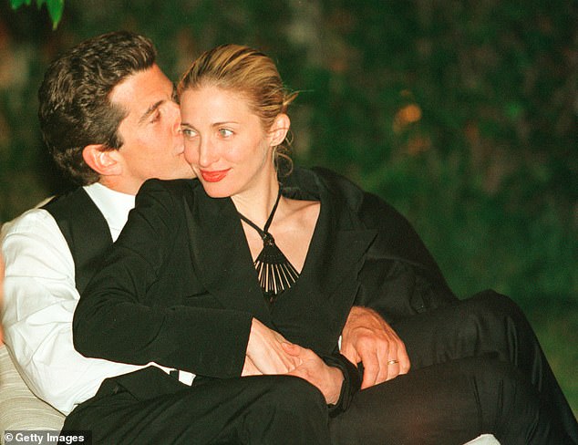 In 1995, Carolyn and John became engaged and secretly tied the knot in a romantic ceremony the following year in September 1996; seen in 1999 in Washington D.C.