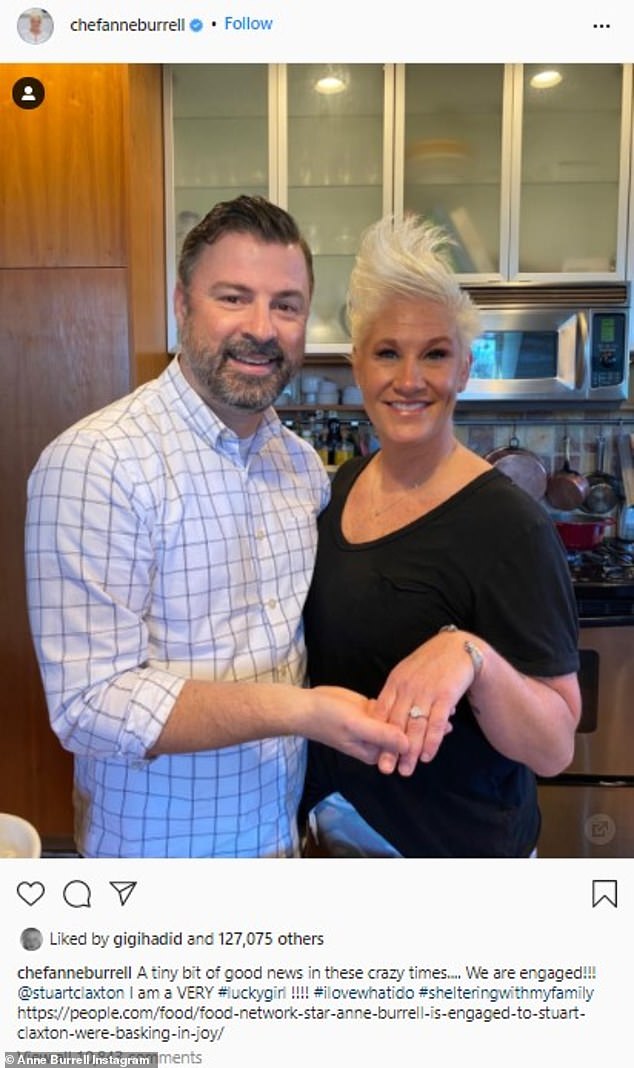 In a bittersweet twist, Burrell had recently appeared on Tori Spelling ¿s misSPELLING podcast, where she reflected on meeting her husband Stuart Claxton later in life¿after living what she called 'the rock star chef life'