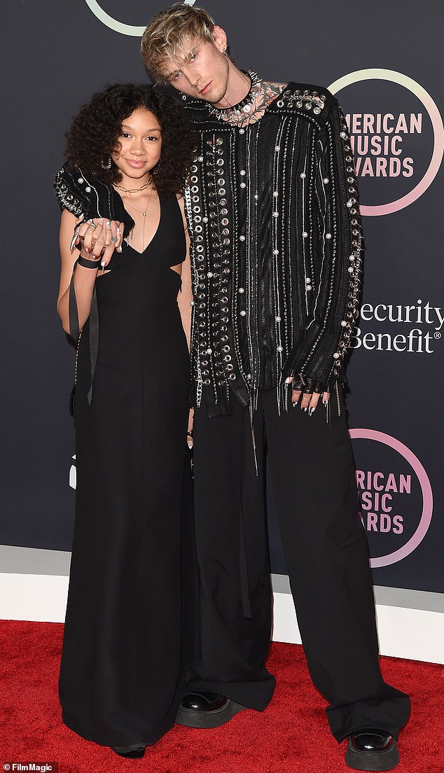 MGK and Casie last walked the red carpet together four years ago while at the American Music Awards in 2021 (seen above)