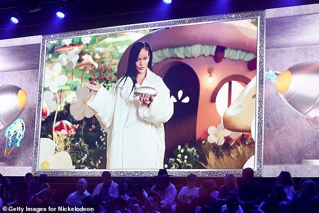 One of the big winners at the Kids' Choice Awards was Rihanna, who was honored with the Icon Award