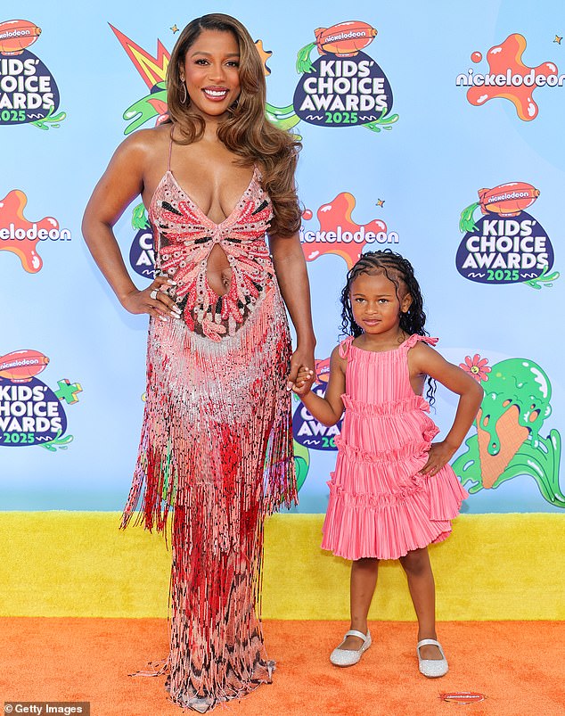 Victoria was accompanied by her daughter Hazel during the festivities and the pair posed for sweet snaps together