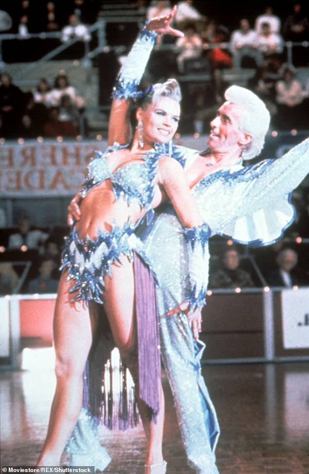 The television host played Tina Sparkle in the 1992 Baz Luhrmann-directed romantic comedy. Pictured in Strictly Ballroom