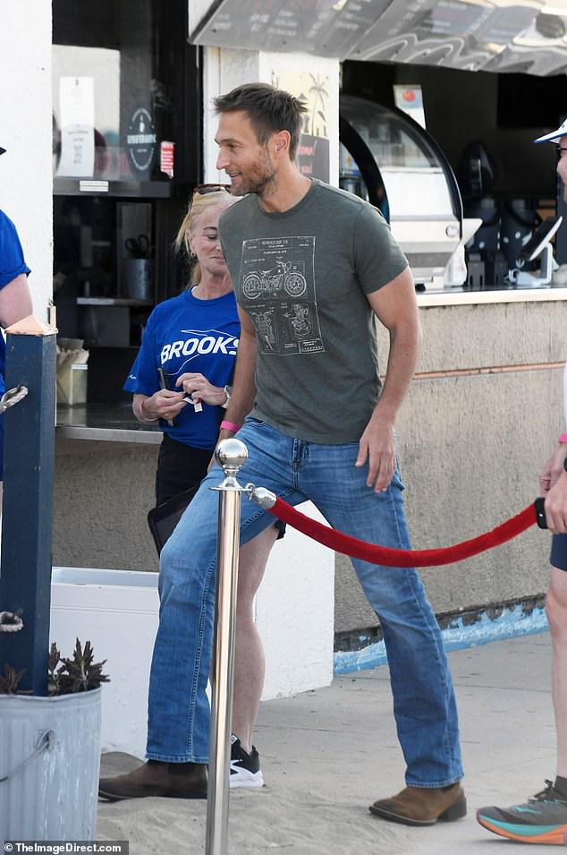 Miller was seen supporting Garner at her running event which benefits Save The Children