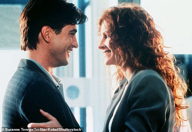 Mulroney is best known for his role in the 1997 hit romantic comedy, My Best Friend's Wedding, alongside Julia Roberts (seen above)