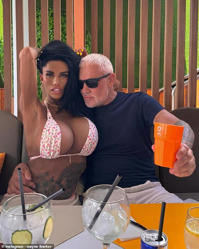 Despite a recently botched BBL, Katie still seemed in good spirits as she enjoyed downtime on the Balearic islands after partying up a storm with pal Wayne Lineker at his O Beach Club last week