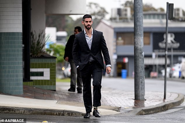 This was the first time Burfoot came face-to-face with her former TV groom Ryan Donnelly (pictured) since filming for MAFS wrapped in November last year