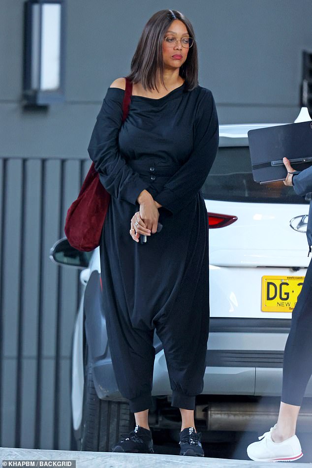 The former Next Top Model host, who opened the Darling Harbour establishment last week, was all smiles as she popped into the flagship store on Monday