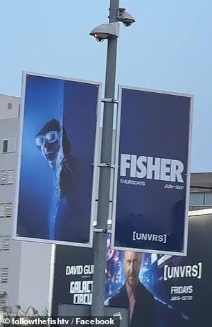 'Dada,' Bobbi screamed while pointing at her famous dad on a billboard, which advertised his summer residency at Ibiza Club UNVRS