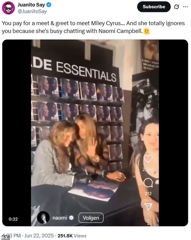 On X, formerly Twitter, many attendees shared photos and videos of their interactions with the two stars as they received even more backlash for how they 'ignored' their fans