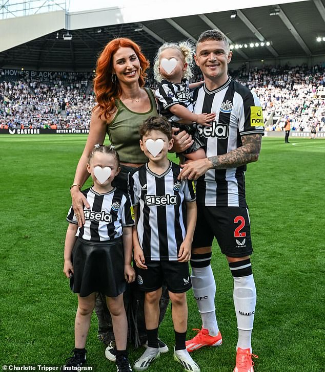 Trippier married Charlotte in Cyprus in 2016 and the couple have three children together, Jacob, and two daughters, Esme and Isla