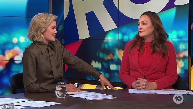 The host was left in tears live on air when Kate Langbroek (right) praised the the series for being a maverick in the world of current affairs