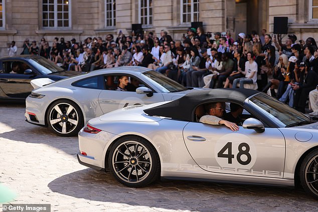 The models arrived in individual sports cars