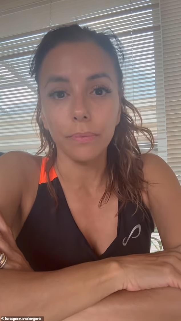 She spoke about the issue to her 10.6million Instagram followers in an extended clip, admitting that while she was not physically in Los Angeles, her heart was with everyone impacted by the ongoing events