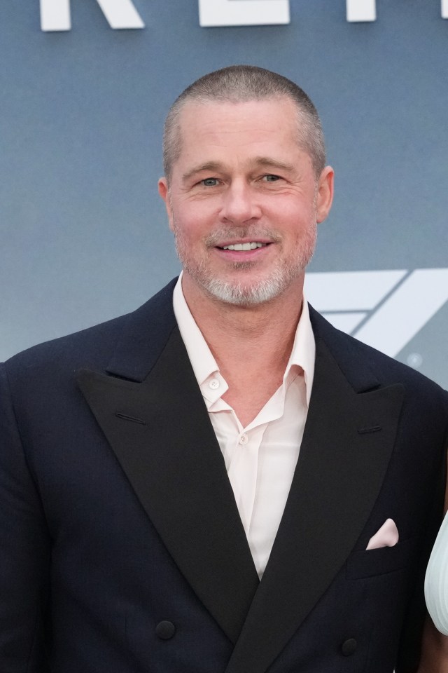 Brad Pitt at the "F1" film premiere.