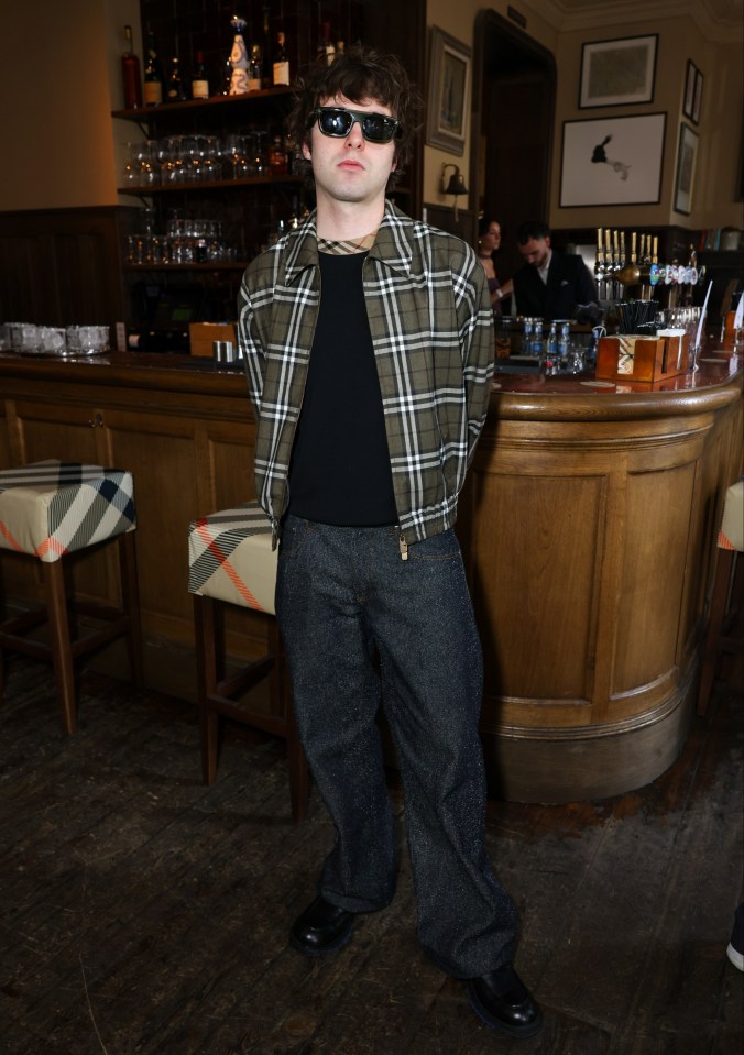 Lennon Gallagher at a Burberry Festival event.
