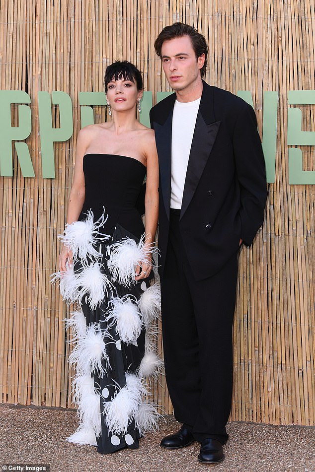She posed in snaps with Creative Director of British fashion house 16Arlington Marco Capaldo