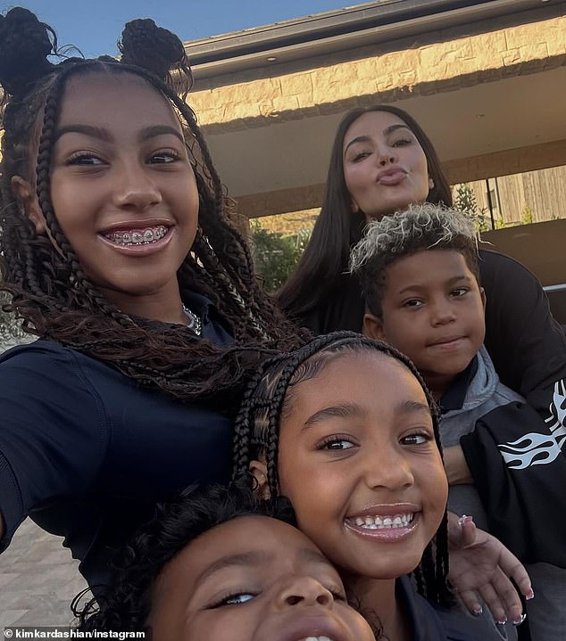 Kim also explained she had started to 'put my foot down' in regards to disciplining her four kids