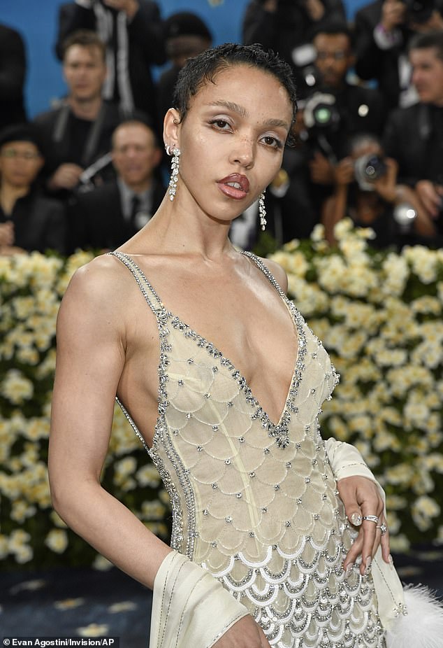 FKA twigs pictured at The Met Gala weeks after she was forced to cancel a string of her US tour dates