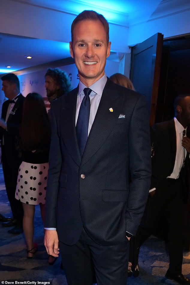 Dan attends The TRIC Awards 2025 at The Grosvenor House Hotel on Tuesday