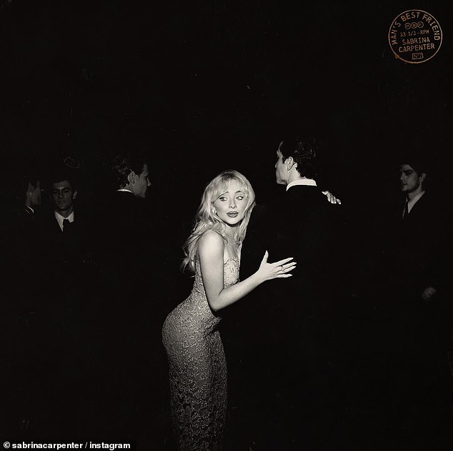 In a defiant message that addressed the criticism she faced over the original cover, Sabrina said this new image was 'approved by God'