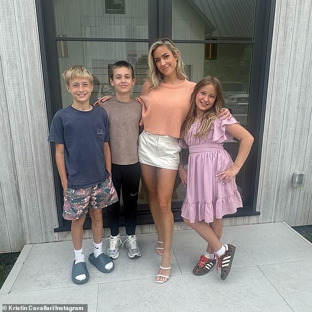 The 38-year-old reality star first hinted their custody arrangement changed last October, and she just confirmed she's retained primary physical custody of their son Camden, 12; son Jaxon, 11; and daughter Saylor, 9 (pictured May 11)