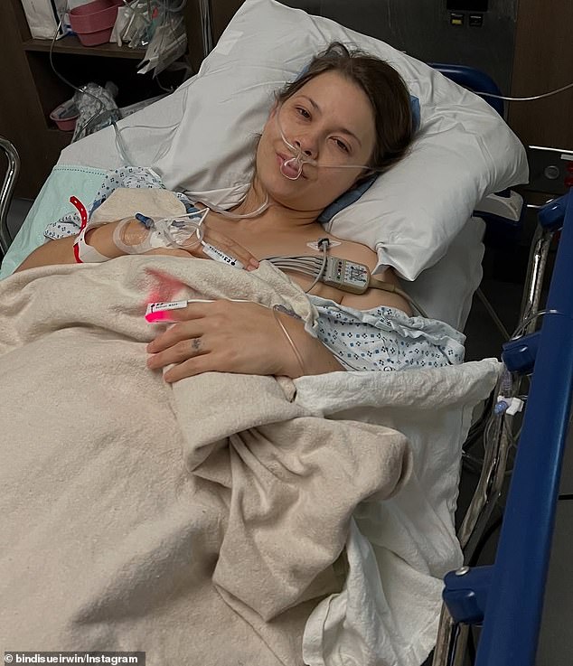 In May, Bindi was rushed to hospital just hours after touching down in Las Vegas for a gala honouring her late father Steve Irwin