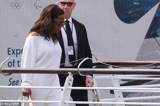 Following on from the Kardashians, Oprah Winfrey was seen making more of a low-key arrival