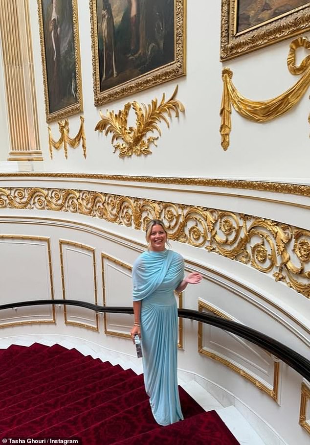 Tasha also attended after she broke Buckingham Palace rules on Wednesday when she shared photos from the Kings Trust Awards on Instagram