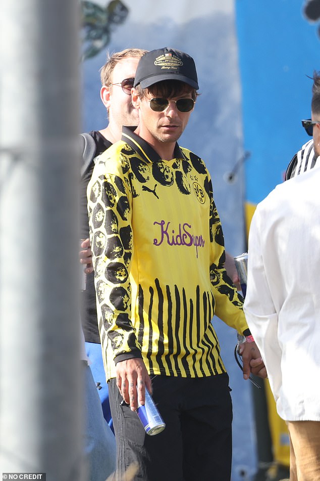 It comes just hours after Louis was spotted smoking with friends in what was believed to be a lad's only trip and weekend of partying