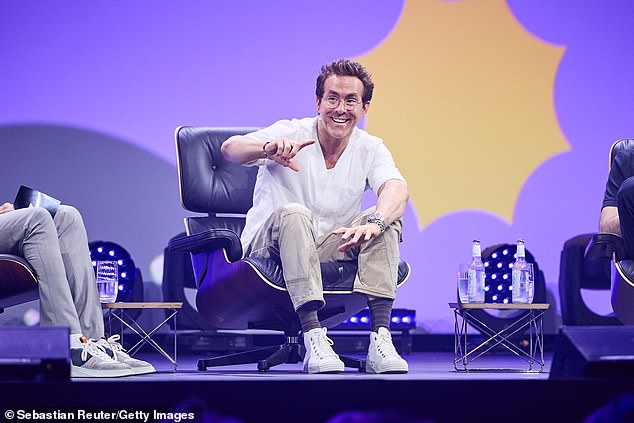 The Kwantlen Polytechnic University drop-out - who sold Mint Mobile to T-Mobile for $1.35B in 2023 - co-owns or has sold companies valued at over $14B, and Forbes ranked him the second highest earning actor of 2024 with $85M (pictured May 6)