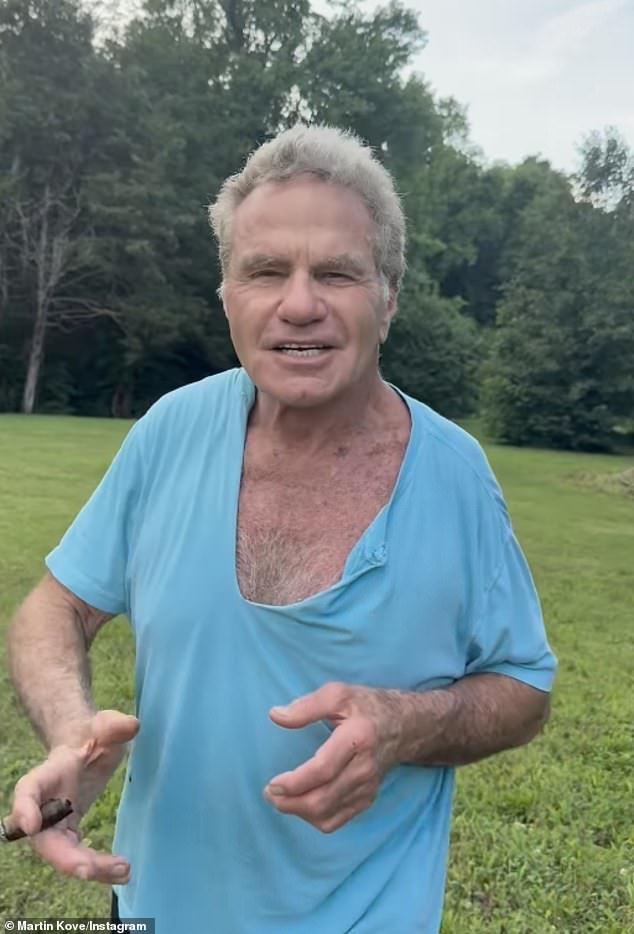 The Hollywood veteran of more than 50 years posted a message to more than 1.4 million followers on his Instagram account earlier this month