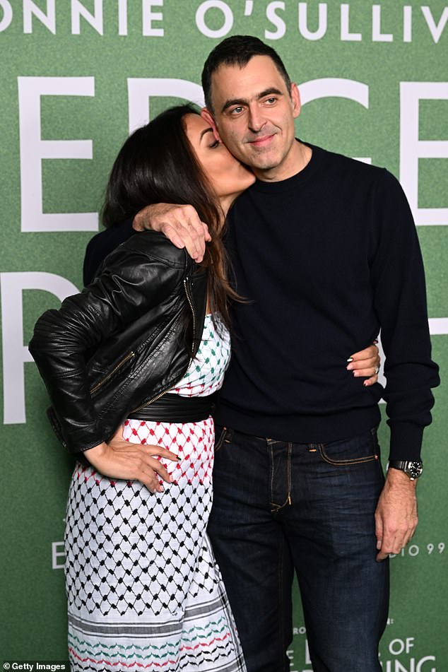 The actress said last year that open communication brought them back together after their split (they are pictured in November 2023)